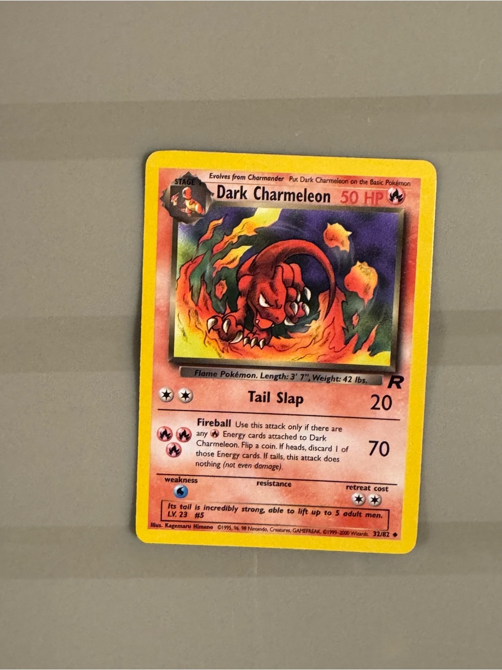 Pokemon Dark Charmeleon Trading Card - Yellow, Red, Black